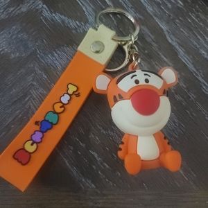 TIGGER from Winnie the Pooh Keychain Purse Bag Charm 3D Character Keys